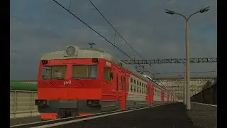 РИЖСКОЕ НАПРАВЛЕНИЕ В ZDSimulator. ПОЕЗДКА ОТ РИЖСКОГО ВОКЗАЛА ДО НАХАБИНО С САВПЭ НА ЭД2Т - 0046.