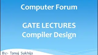 Video 1 GATE Lectures Compiler Design  :- Associativity of Operators