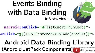 Android Data Binding-9 | Events Binding with Data Binding | Method References & Listeners Binding