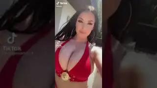 Angela White's Boobs With Cartoon Sound Effects