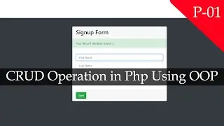 Crud Operation in Php Using OOP (P-01)