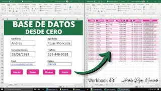 Cómo Crear una BASE DE DATOS Desde Cero en Excel