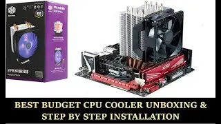 🔥COOLER MASTER HYPER H410R RGB UNBOXING & INSTALLATION / BEST BUDGET CPU COOLER / FOR AMD AND INTEL