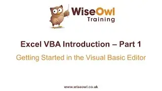 Excel VBA Introduction Part 1 - Getting Started in the VB Editor