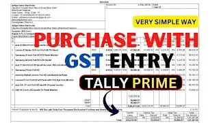 How to Purchase Entry With GST|  GST Entry karna Sikhe | Tally Prime |