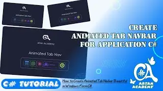 C# Creating Animated Tab Navbar in Windows Form Application C#