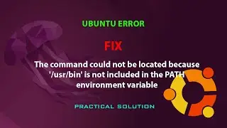 The command could not be located because '/usr/bin' is not included in the PATH environment variable