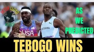 LETSILE TEBOGO WINS GOLD IN THE 200M IN PARIS, DENYING NOAH LYLES N THE AMERICANS. AS WE PREDICTED!