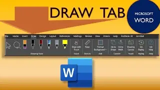 How to use Draw tab in ms word|Draw Tab in ms Word|#wordtutorials