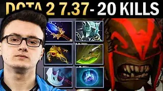 Bloodseeker Gameplay Miracle with 20 Kills and Gleipnir - Dota 2 7.37