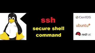 ssh command to connect server in redhat Linux centos ubuntu operating system.