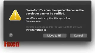 Cannot Be Opened Because The Developer Cannot Be Verified Problem Solved