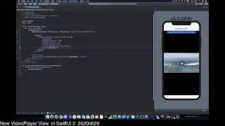 New VideoPlayer View  in SwiftUI 2 20200629