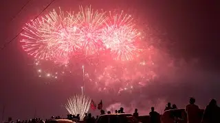 77 Independence Day / Amazing Fireworks View At Bugti Stadium Balochistan / 14 August 2024.