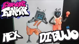 DIBUJO MOD HEX DE FRIDAY NIGHT FUNKIN | FÁCIL PASO A PASO | how to draw HEX