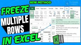 How to freeze multiple rows in excel 2024 | Freeze panes to lock rows