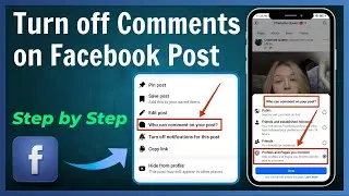 How to Turn off Comments on Facebook Post on My Timeline