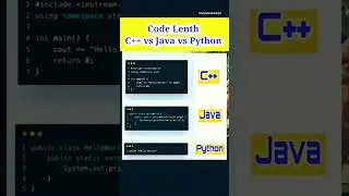 Java vs Python vs C++😮| code length | Python learner benefits🤟