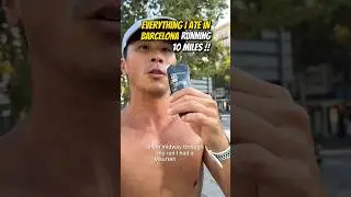 Everything I Ate in Barcelona Running 10 miles 🍝 • 
