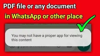 you may not have a proper app for viewing this content pdf problem | PDF file || ppt or pptx file