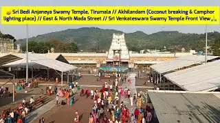 🪔Sri Bedi Anjaneya Temple // Coconut breaking & Camphor lighting place // East & North Mada Street🙏