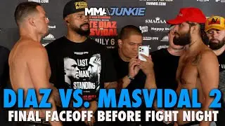 Nate Diaz vs Jorge Masvidal 2 Final Faceoff Before Fight Night