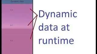 Unity- Dynamic Data(Vertical Layout)