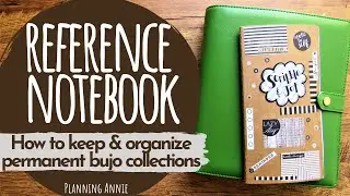 Reference Notebook For Permanent Bullet Journal Collections