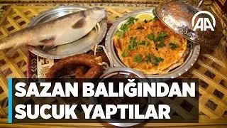 Sazan balığından sucuk yaptılar