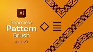 How to Create Seamless Pattern Brush in #AdobeIllustrator