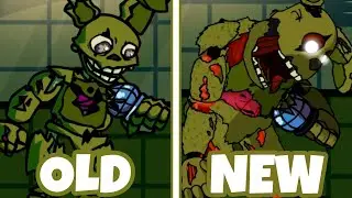 Springtrap(Springlocked) - OLD vs NEW (FNF Mod Hard/FNF FNaF: Security Breach Mod)