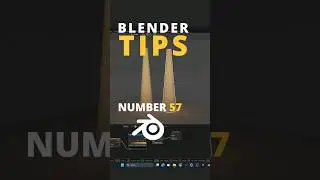Blender Tip 57 Fake Godrays ✔️ #blender #blender3d #blendertutorial #tutorial