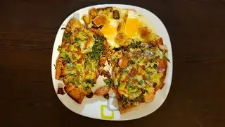 طرز تهیه پیتزای صبحانه ساده و سریع - simple and fast breakfast pizza