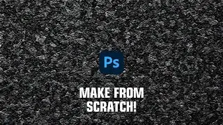 Make from scratch! The texture of the Black Asphalt in Photoshop 2022