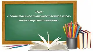 Русский язык 2 класс. «Единственное и множественное число имен существительных»