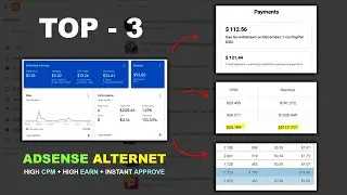 Top 3 😱 Best AdSense Alternative for Blogger 2024 | Instant Approval | High CPM