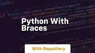 Python with braces