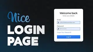 Awesome Login Form using HTML & CSS