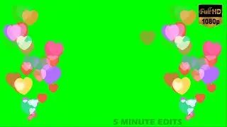 Animated Flying Hearts Green Screen Effects | Green Screen Hearts HD Animation Effects Free To Use