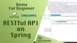 JAVA - Simple RESTful API on Spring framework (Annotation-driven, Eclipse)