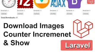 Increment & Show Count of Download Images With Particular Image In Laravel - Show Downloads Laravel