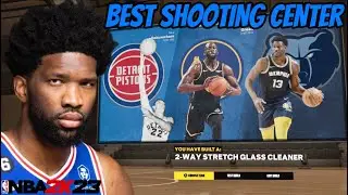 BEST SHOOTING CENTER BUILD in NBA 2K23! 2-WAY STRETCH GLASS CLEANER BUILD 2K23!