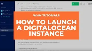 WHM Tutorials - How to Launch a DigitalOcean Instance