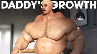 Daddy's Growth - Muscle Growth Animation