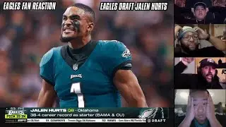 Eagles Draft Jalen Hurts with 53rd pick | EAGLES FAN REACTIONS | NFL Draft 2020