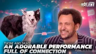 Them and Skadi, the dog, deliver an adorable performance, captivating the judges with their bond!