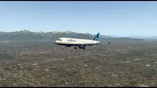 X-Plane 11 | FFA320 BSS Soundpack | KLAS - KSLC | Awesome approach into Salt Lake City