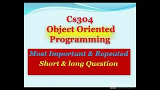 Cs304 Most Important & Repeated Question / Mid term Preparation