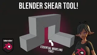 How to use the Shear tool in Blender 4.2!