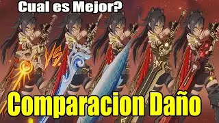 Dehya con Rey del Mal, Rey de los Mares, Prototipo Arcaico, Peñasco Oscuro, Juncos Comparación Daño